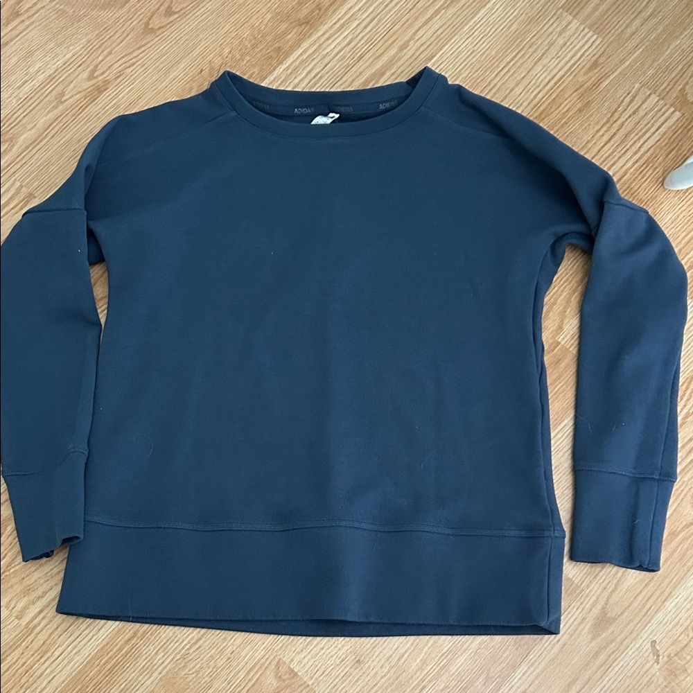adidas Navy Blue Crewneck Sweatshirt